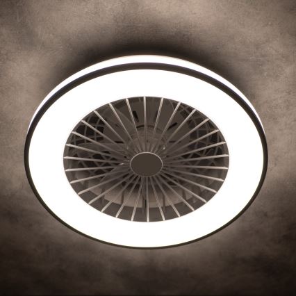 LED Pritemdomas lubinis šviestuvas su ventiliatoriumi PLAVE LED/48W/230V 3000/4000/6500K + nuotolinio valdymo pultas