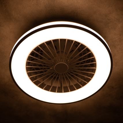 LED Reguliuojamas lubinis šviestuvas su ventiliatoriumi PLAVE LED/48W/230V 3000/4000/6500K + nuotolinis valdymas