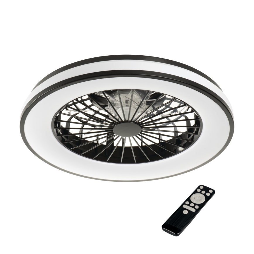 LED RGBW Pritemdomas lubinis šviestuvas su ventiliatoriumi PLAVE LED/48W/230V 3000/4000/6500K + nuotolinio valdymo pultas