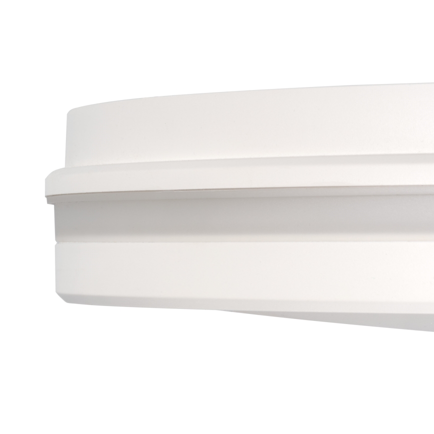 LED lubinis lauko šviestuvas BENO ECO LED/12W/230V 3000/4000/6500K diametras 20 cm IP65 balta
