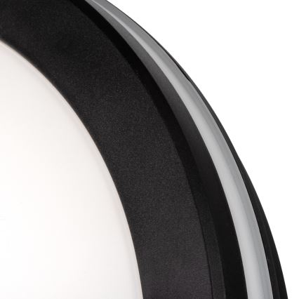 LED lubinis lauko šviestuvas BENO E LED/12W/230V 3000/4000/6500K diametras 20 cm IP65 juoda