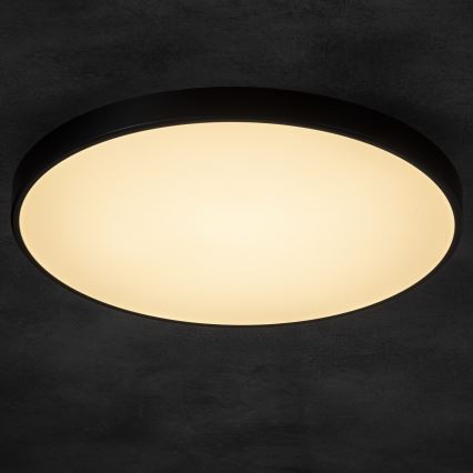 LED Pritemdomas lubinis šviestuvas PLAFON LED/20W/230V 3000-6500K Wi-Fi juoda