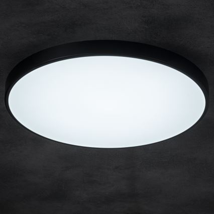 LED Pritemdomas lubinis šviestuvas PLAFON LED/20W/230V 3000-6500K Wi-Fi juoda