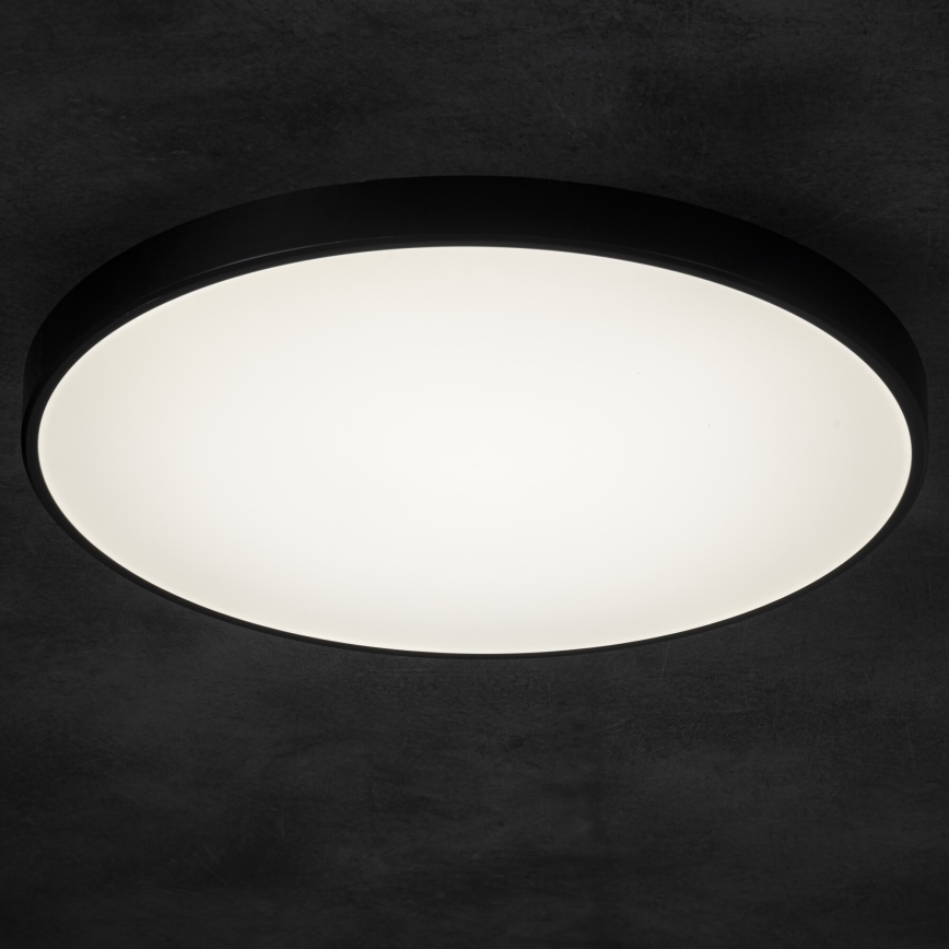 LED Pritemdomas lubinis šviestuvas PLAFON LED/20W/230V 3000-6500K Wi-Fi juoda