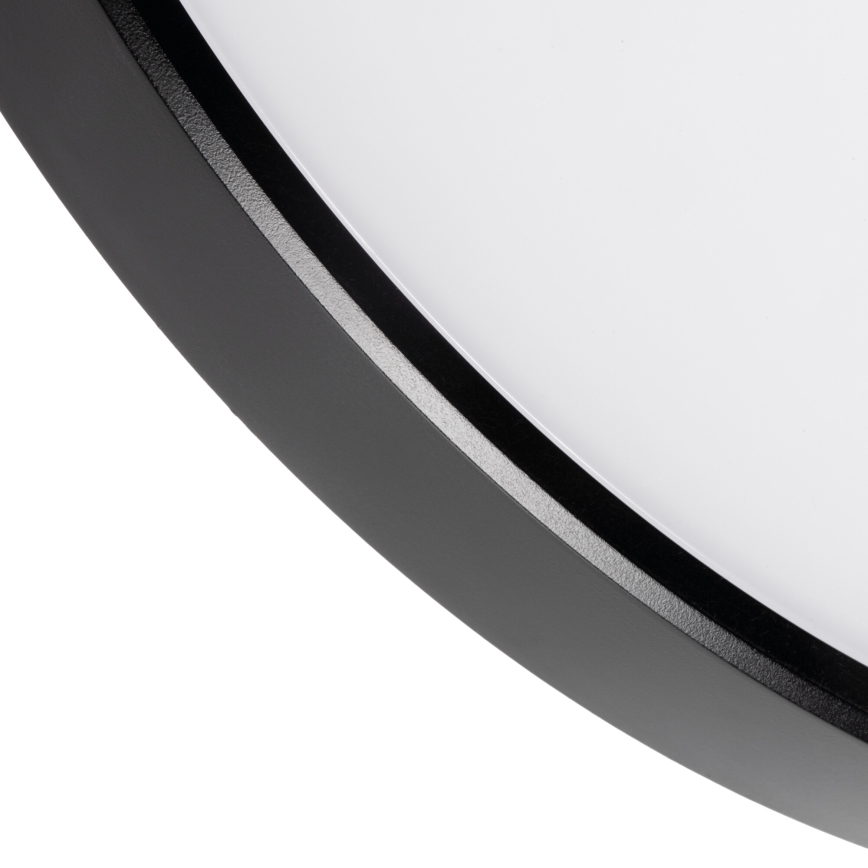LED Pritemdomas lubinis šviestuvas PLAFON LED/20W/230V 3000-6500K Wi-Fi juoda