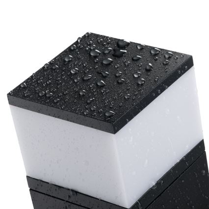 Lauko sieninis šviestuvas su lizdu DASTEN 1xG9/11W/230V IP44 juoda