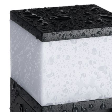 Lauko lempa su 2 lizdais DASTEN 1xG9/11W/230V 50 cm IP44 juoda