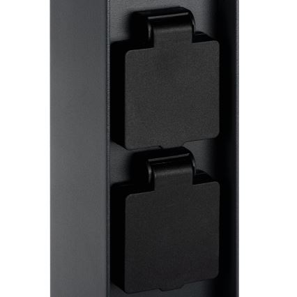 Lauko lempa su 2 lizdais DASTEN 1xG9/11W/230V 80 cm IP44 juoda