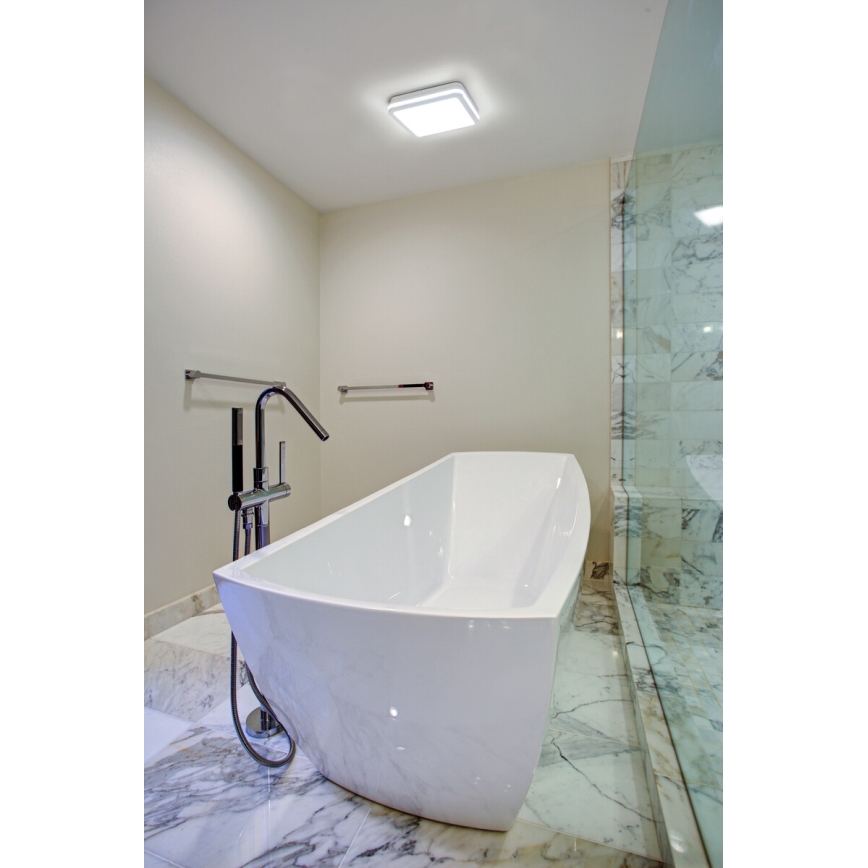 LED lubinis lauko šviestuvas su judesio jutikliu BENO LED/12/18W/230V 3000/3500/4000K IP65 balta kampinis