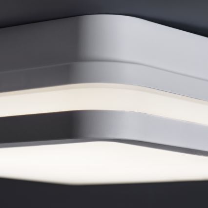 LED lubinis lauko šviestuvas su judesio jutikliu BENO LED/12/18W/230V 3000/3500/4000K IP65 balta kampinis