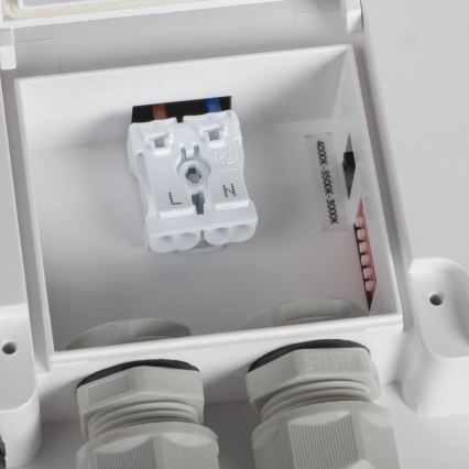 LED lubinis lauko šviestuvas su judesio jutikliu BENO LED/12/18W/230V 3000/3500/4000K IP65 balta kampinis