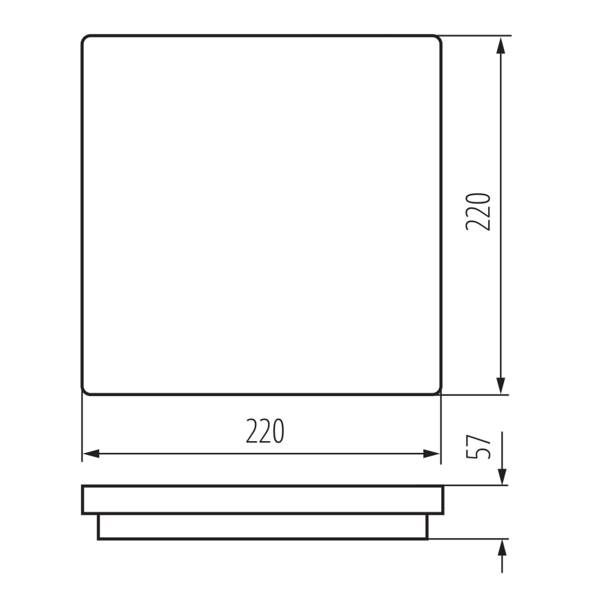 LED lubinis lauko šviestuvas su judesio jutikliu BENO LED/12/18W/230V 3000/3500/4000K IP65 balta kampinis