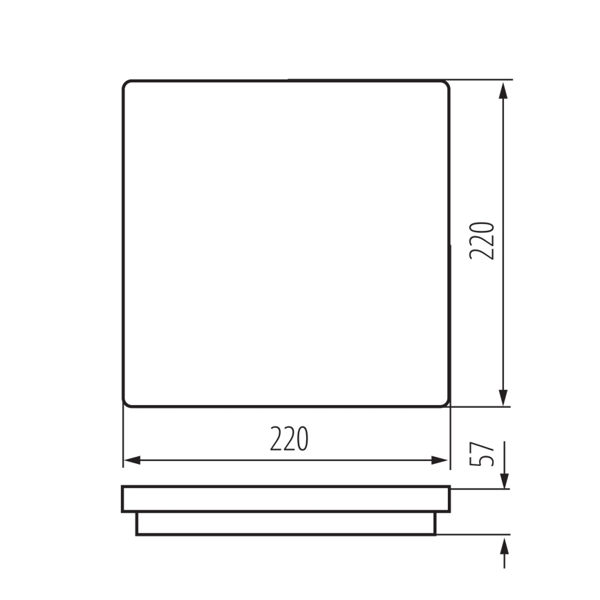 LED lubinis lauko šviestuvas BENO LED/12/18W/230V 3000/3500/4000K IP65 balta kampinis