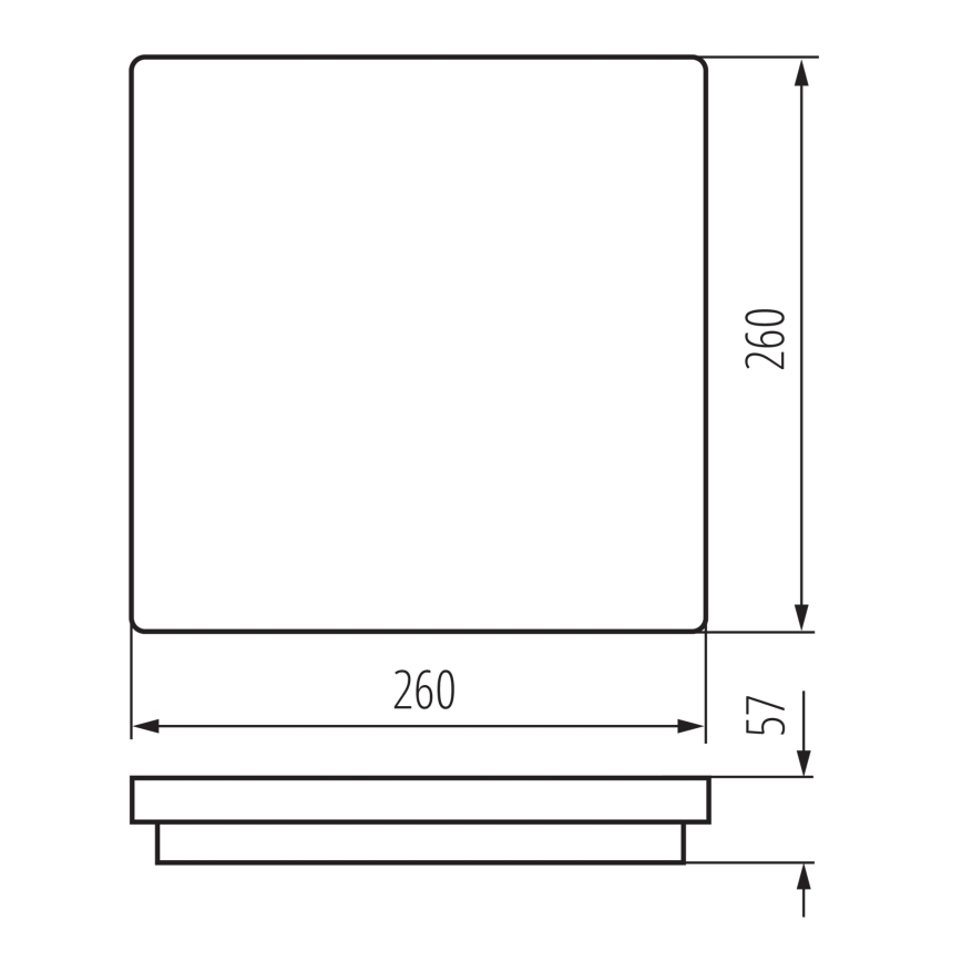 LED lubinis lauko šviestuvas BENO LED/24/30W/230V 3000/3500/4000K IP65 balta kampinis