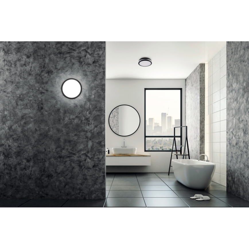 LED lubinis lauko šviestuvas su judesio jutikliu BENO LED/12/18W/230V 3000/3500/4000K IP65 antracitas apvalus