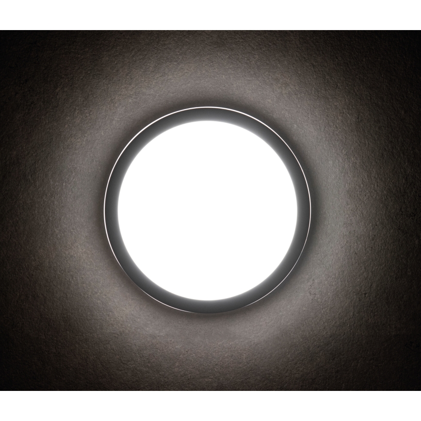 LED lubinis lauko šviestuvas su judesio jutikliu BENO LED/12/18W/230V 3000/3500/4000K IP65 antracitas apvalus