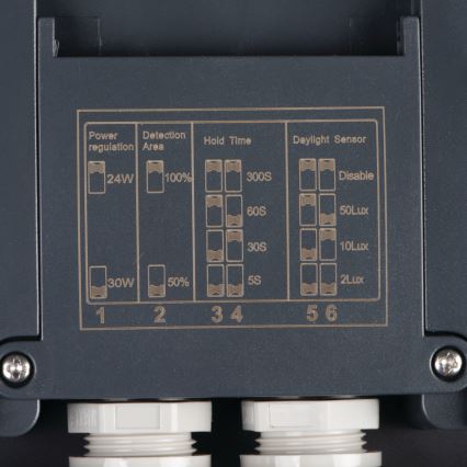 LED lubinis lauko šviestuvas su judesio jutikliu BENO LED/12/18W/230V 3000/3500/4000K IP65 antracitas apvalus