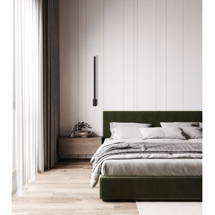 LED sieninis lauko šviestuvas YALTE LED/8W/230V 4000K IP54 juoda