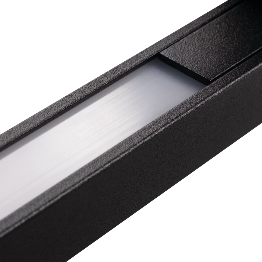 LED sieninis lauko šviestuvas YALTE LED/8W/230V 4000K IP54 juoda