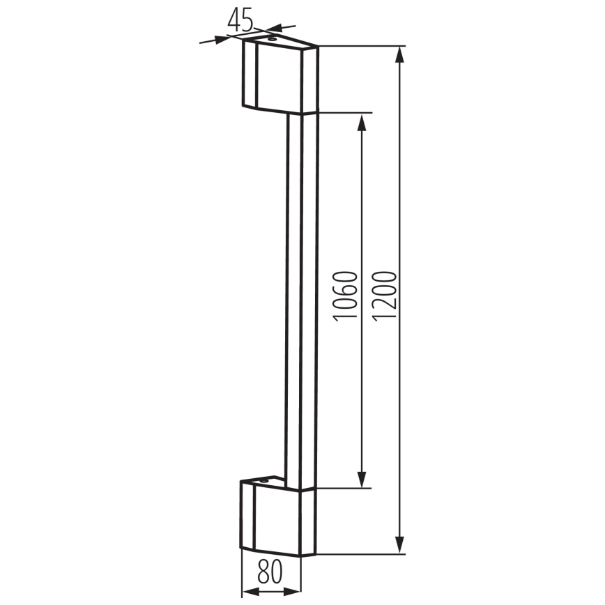 LED sieninis lauko šviestuvas YALTE LED/11W/230V 3000K IP54 juoda