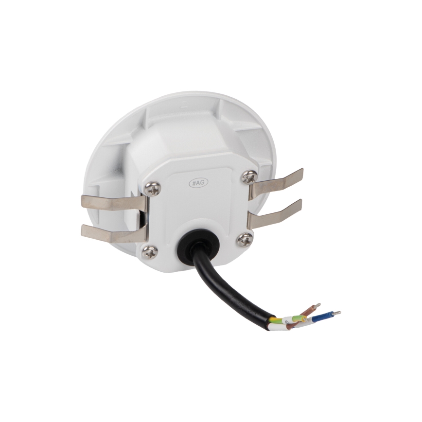 LED laiptų šviestuvas su judesio ir sutemos jutikliu EXIN LED/2,5W/230V 4000K IP65 baltas apvalus