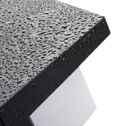 Lauko sieninis šviestuvas LERTO 1xE27/15W/230V IP54 juodas