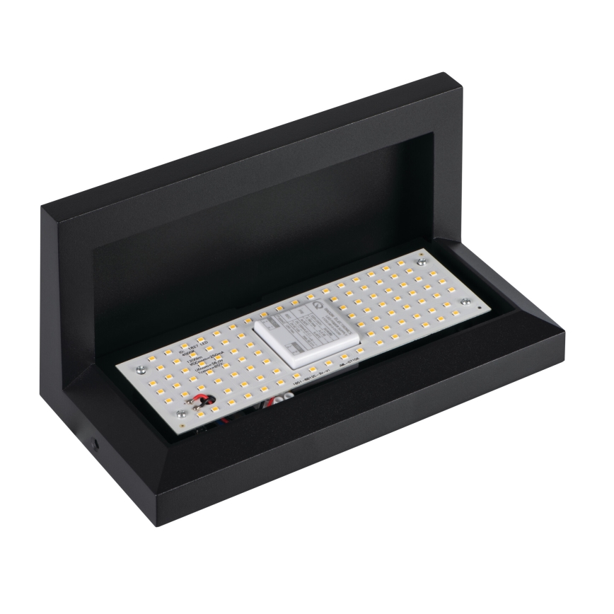 LED lauko sieninis šviestuvas LERTO LED/12W/230V IP54 juodas