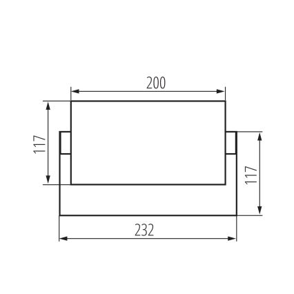 LED Lauko sieninis šviestuvas XERTO LED/20W/230V 3000/4000/6500K IP65 juoda
