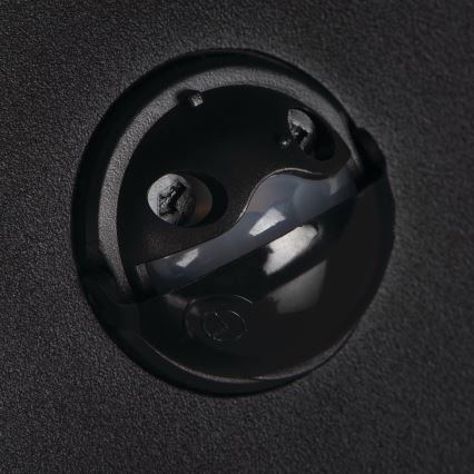 LED lauko sieninis šviestuvas su judesio ir sutemos jutikliu XERTO LED/20W/230V 3000/4000/6500K IP44 juodas