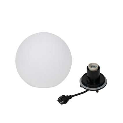 Lauko šviestuvas STONO 1xE27/15W/230V, skersmuo 20 cm, IP65, baltas