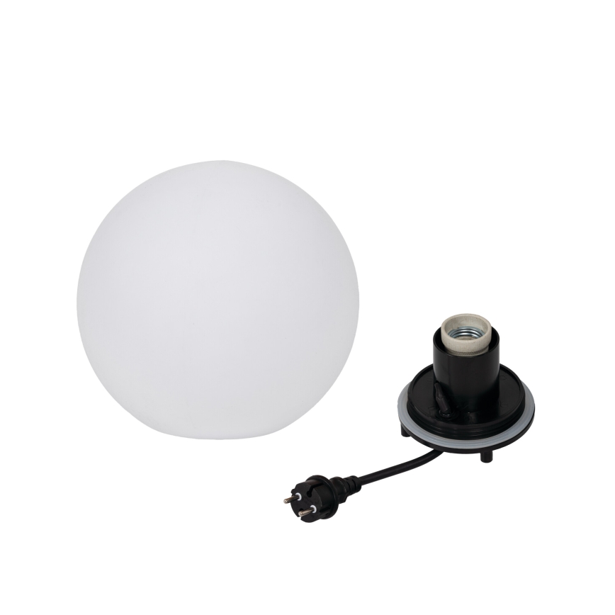 Lauko šviestuvas STONO 1xE27/15W/230V, skersmuo 20 cm, IP65, baltas