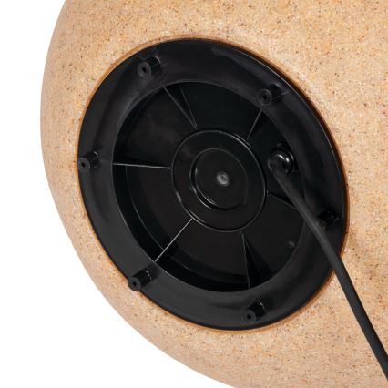 Lauko šviestuvas STONO 1xE27/20W/230V Ø 40 cm IP65 smėlio spalvos