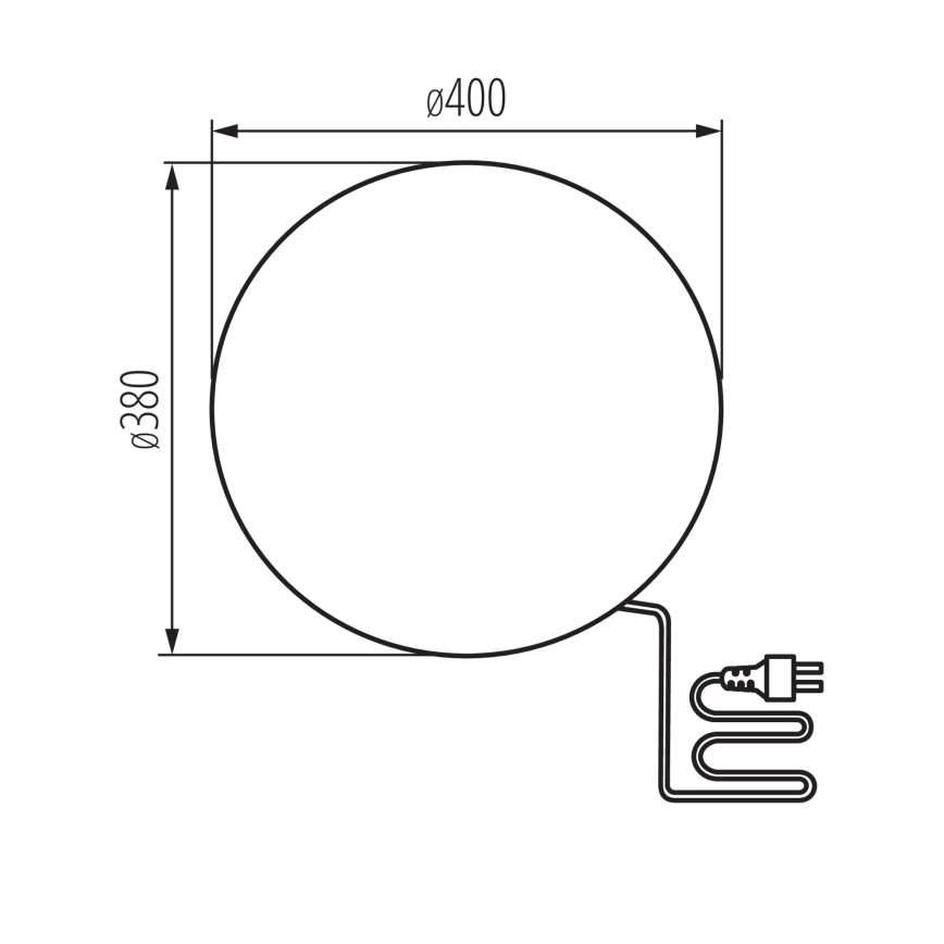 Lauko šviestuvas STONO 1xE27/20W/230V Ø 40 cm IP65 smėlio spalvos