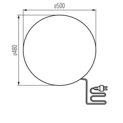 Lauko lempa STONO 1xE27/20W/230V, skersmuo 50 cm, IP65, smėlio spalvos