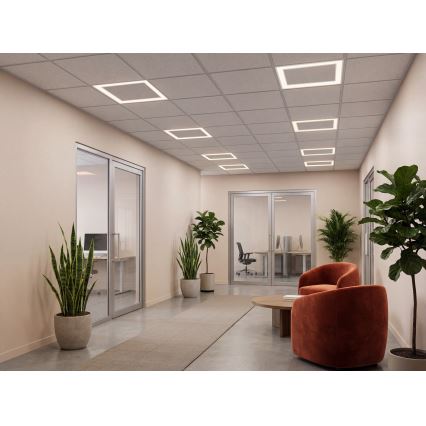 LED įleidžiamasis lubų rėmas AVAR LED/32W/230V 3000/4000/6000K 60x60 cm UGR19