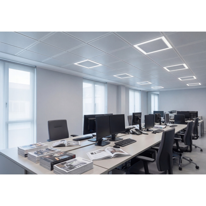 LED įleidžiamasis lubų rėmas AVAR LED/32W/230V 3000/4000/6000K 60x60 cm UGR19