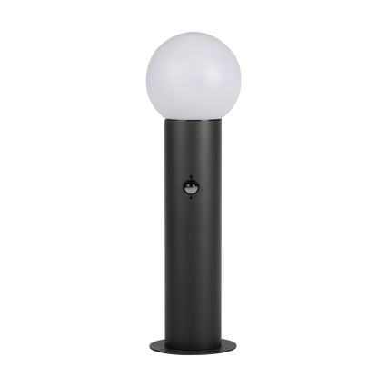 Lauko šviestuvas su judesio ir sutemų jutikliu STONO 1xE27/15W/230V 50 cm IP65 antracitas