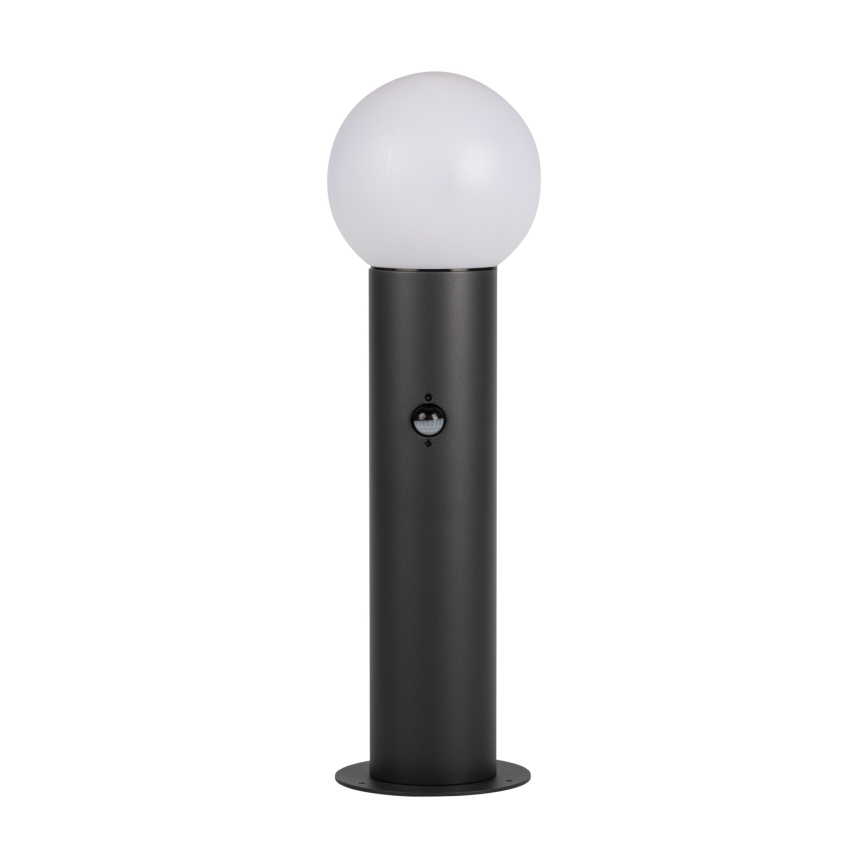 Lauko šviestuvas su judesio ir sutemų jutikliu STONO 1xE27/15W/230V 50 cm IP65 antracitas