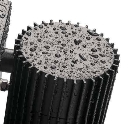 Lauko sieninis taškinis šviestuvas RADILO 1xGU10/11W/230V IP44 juodas