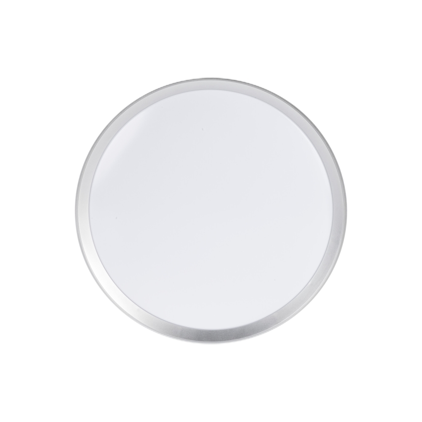 Reguliuojamo ryškumo LED lubinis šviestuvas LIXAN LED/47W/230V 3000-6500K skersmuo 38,6 cm baltas/sidabrinis + nuotolinis valdymas