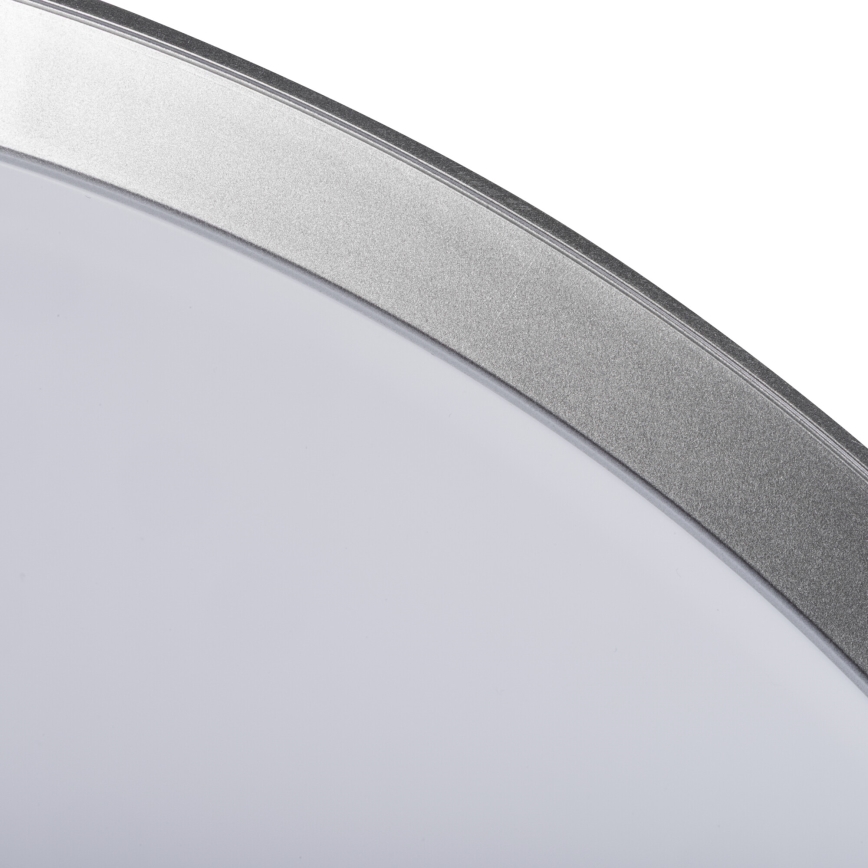Reguliuojamo ryškumo LED lubinis šviestuvas LIXAN LED/47W/230V 3000-6500K skersmuo 38,6 cm baltas/sidabrinis + nuotolinis valdymas