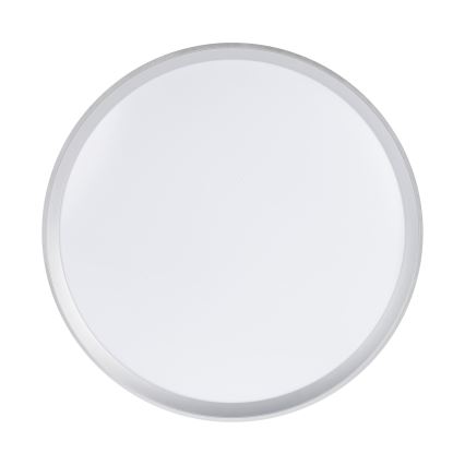 Reguliuojamas LED lubų šviestuvas LIXAN LED/65W/230V 3000-6500K skersmuo 48,6 cm balta/sidabrinė + su nuotoliniu pultu