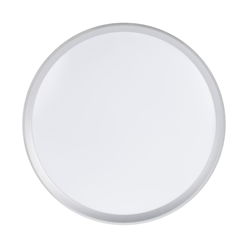 Reguliuojamas LED lubų šviestuvas LIXAN LED/65W/230V 3000-6500K skersmuo 48,6 cm balta/sidabrinė + su nuotoliniu pultu