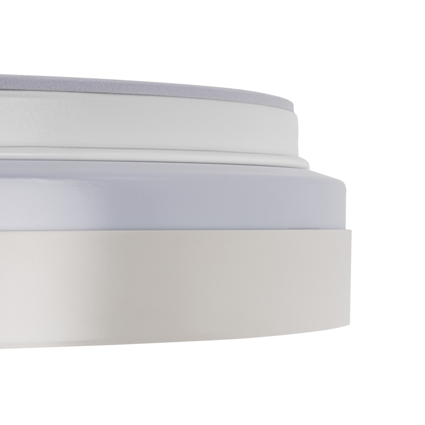 Reguliuojamas LED lubų šviestuvas LIXAN LED/65W/230V 3000-6500K skersmuo 48,6 cm balta/sidabrinė + su nuotoliniu pultu