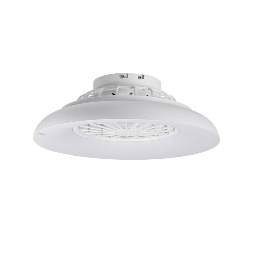 LED RGBW reguliuojamas lubinis šviestuvas su ventiliatoriumi PLAVE PAN LED/24W/230V 3000-6500K skersmuo 48,5 cm, baltas + nuotolinis valdymas
