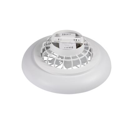 LED RGBW reguliuojamas lubinis šviestuvas su ventiliatoriumi PLAVE PAN LED/24W/230V 3000-6500K skersmuo 48,5 cm, baltas + nuotolinis valdymas