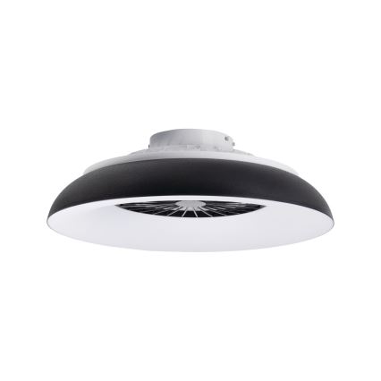 LED RGBW reguliuojamas lubinis šviestuvas su ventiliatoriumi PLAVE PAN LED/48W/230V 3000–6500K Ø 60 cm juodas + nuotolinis pultelis