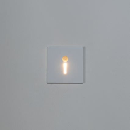LED laiptų šviestuvas su judesio ir sutemų jutikliu MAGNIK LED/1,7W/230V 2700/3300/3900/4600/5700K baltas kampuotas