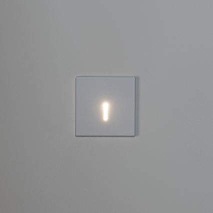 LED Laiptų šviestuvas MAGNIK LED/1,7W/230V 2700/3300/3900/4600/5700K baltas kampuotas