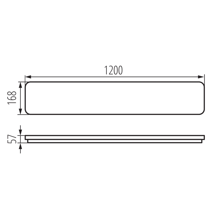 LED lubinis šviestuvas LINCEA LED/30/38/45W/230V 3000/4000/6500K IK08 IP40